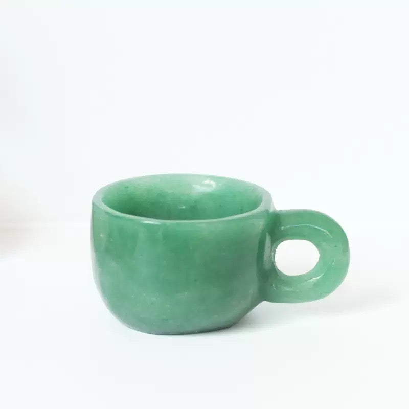 Natural Crystal Handled Teacup Collection