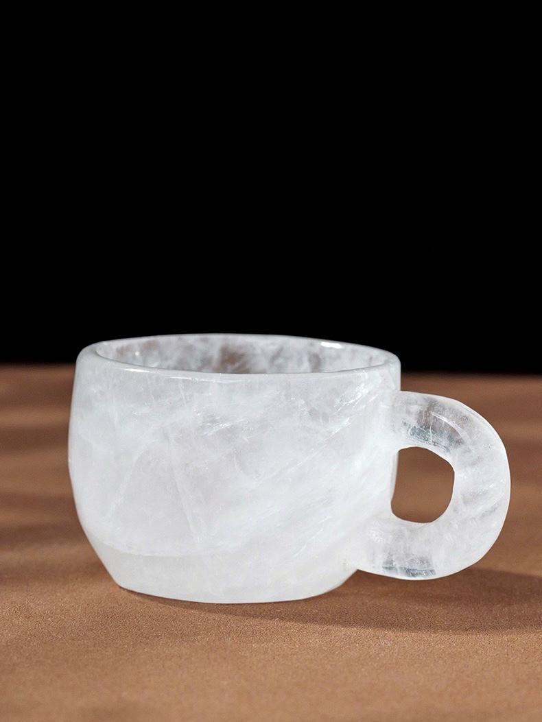 Natural Crystal Handled Teacup Collection